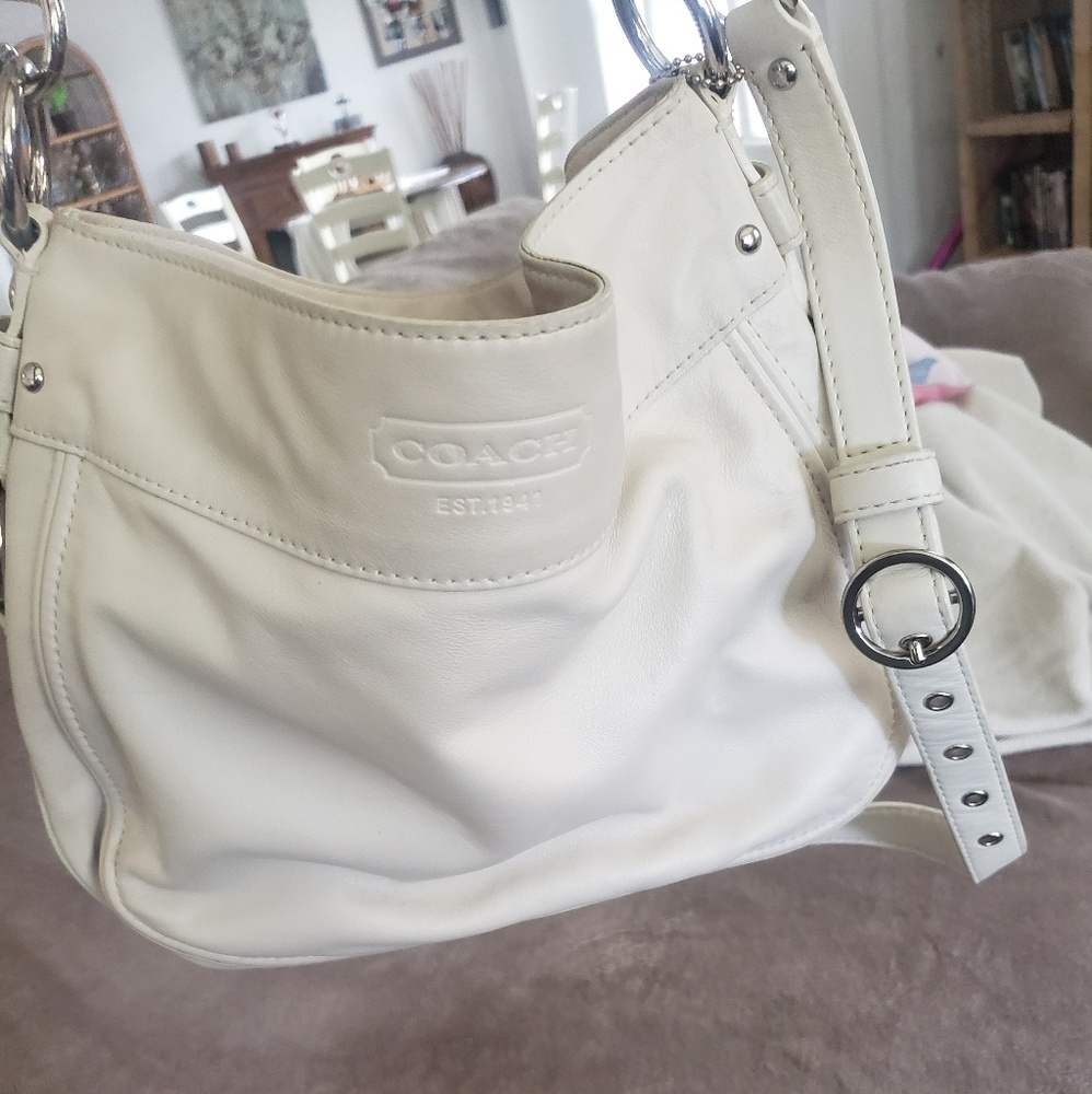 Coach off white bag